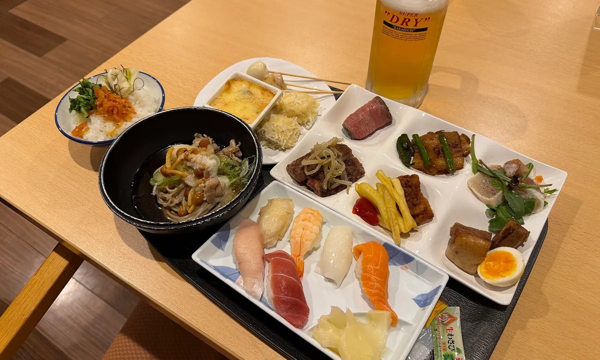 湯沢グランドホテルの夕食