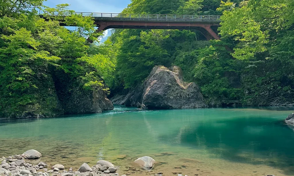 秋山郷「猿飛橋」